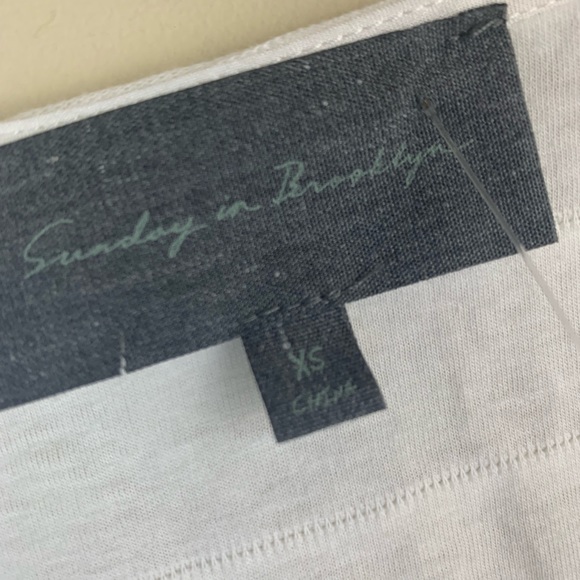 Anthropologie Sunday in Brooklyn knot tie crop top - Picture 6 of 9